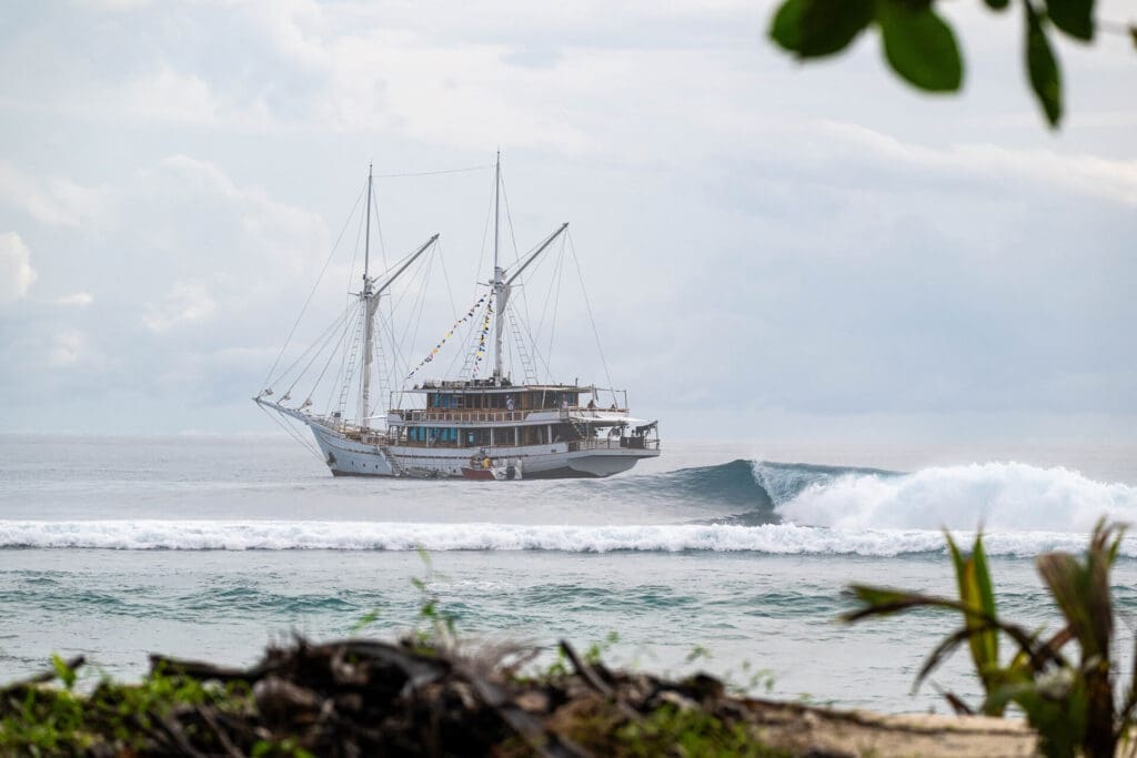 Siloina surf charter boat in Mentawai, West Sumatra ,Indonesia